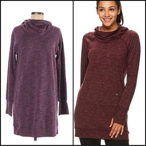 Gaiam Serene Hoodie Dress NWT Purple Heather